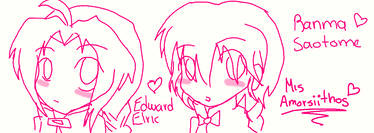 Edward y Ranma x3