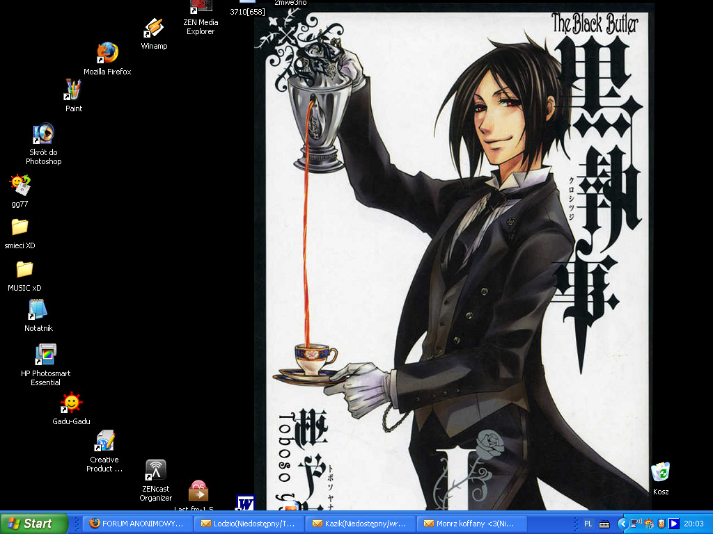 my desktop  x3