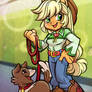EQG Applejack 'n Winona