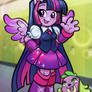 EQG Twilight Sparkle 'n Spike