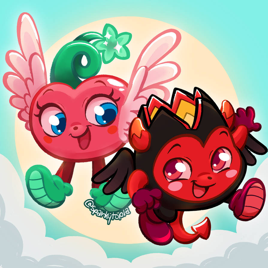 Ryoshi Monster Moshi Monsters Diavlo and Luvli by sparkytopia on DeviantArt