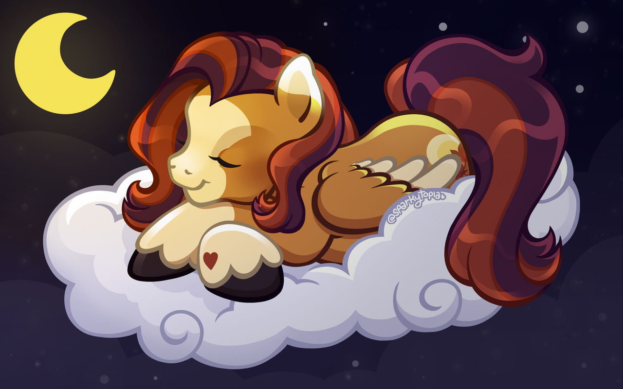 Sleepy YCH - October Moon