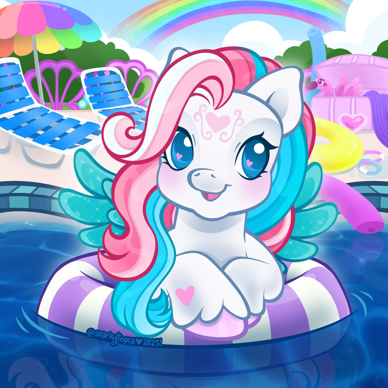 Star Catcher - Pony Pool Party YCH