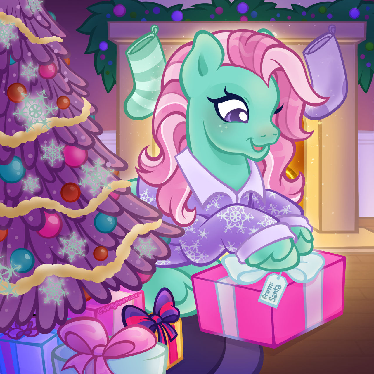 Cozy Christmas YCH - Minty