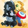 Stucky Ponies - Captain A-mare-ica and Bucky