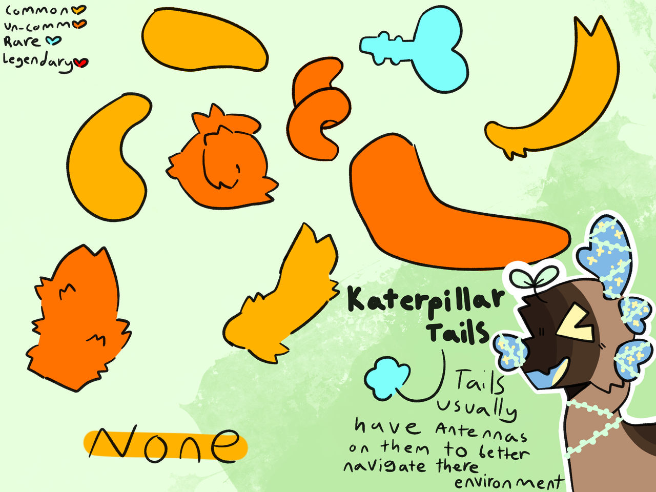 Deviantart Tail Mutation Katerpillar Tail Ref- 2023 (OUTDATED) by SHARKKMEAT on DeviantArt