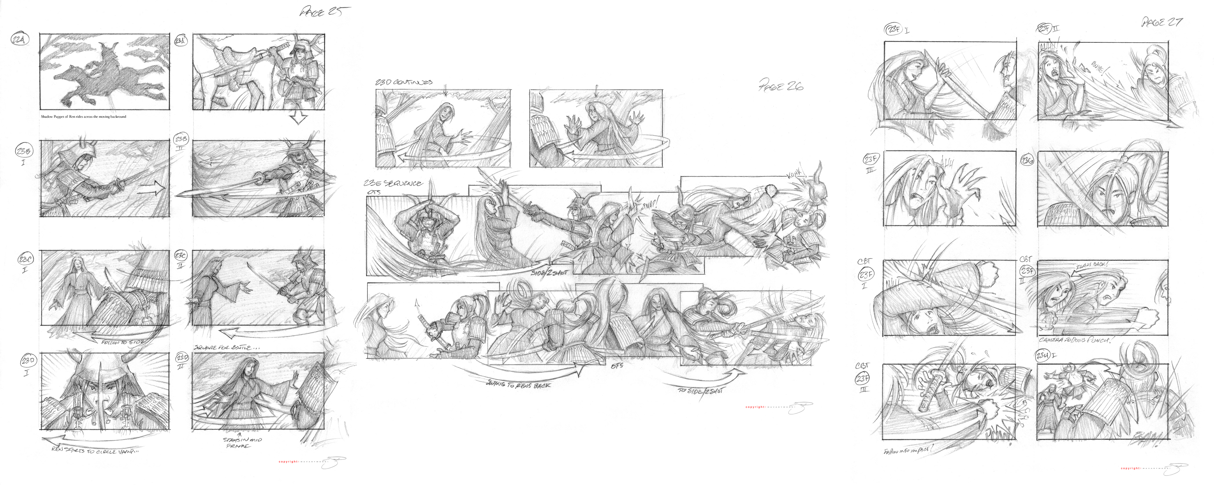 Deaths Embrace Storyboards