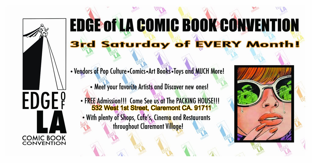 Edge of LA Comic Book Convention Card-Logo