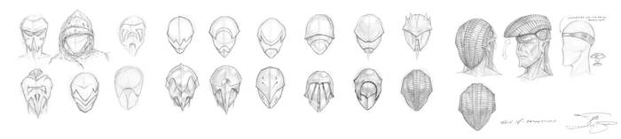 Sith Masks and Helmets Phases I thru V