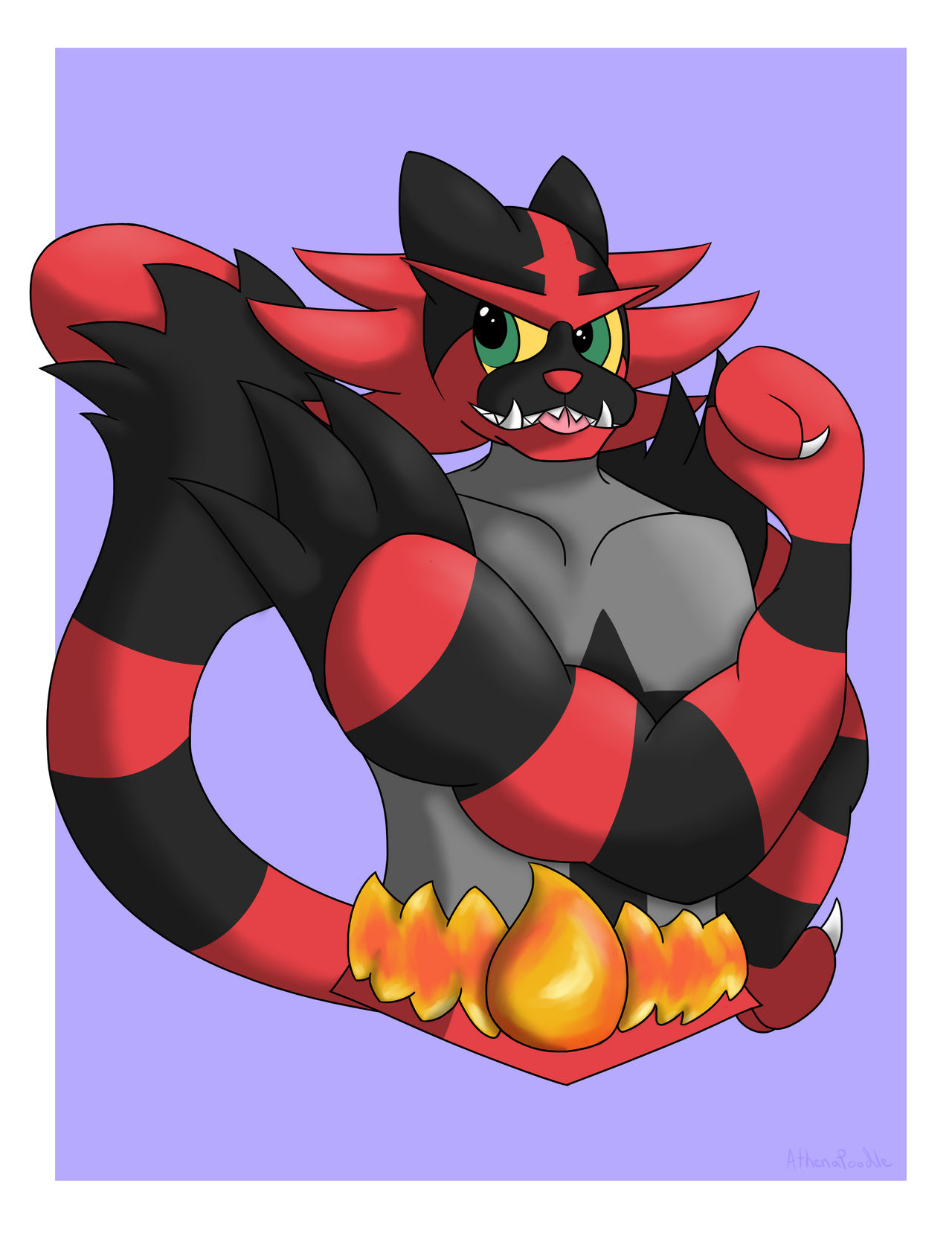 Chibi Incinaroar Incineroar by AthenaShampoodle on DeviantArt