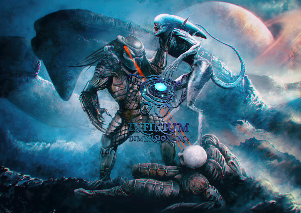 You're no God! Predator v Engineer v Neomorph by KNIGHTPREDATOR on