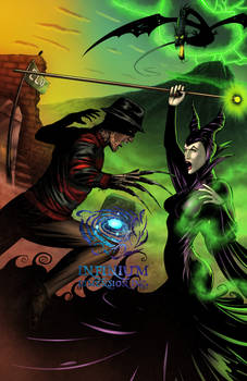 A Beautiful Nightmare:Freddy Vs Maleficent colors