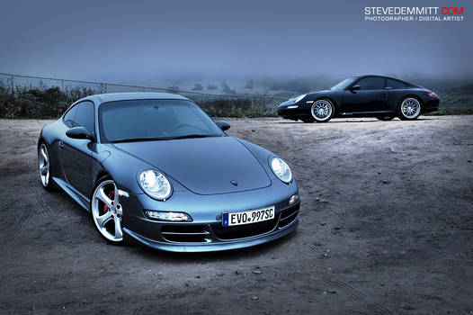 Twin Supercharged Porsches