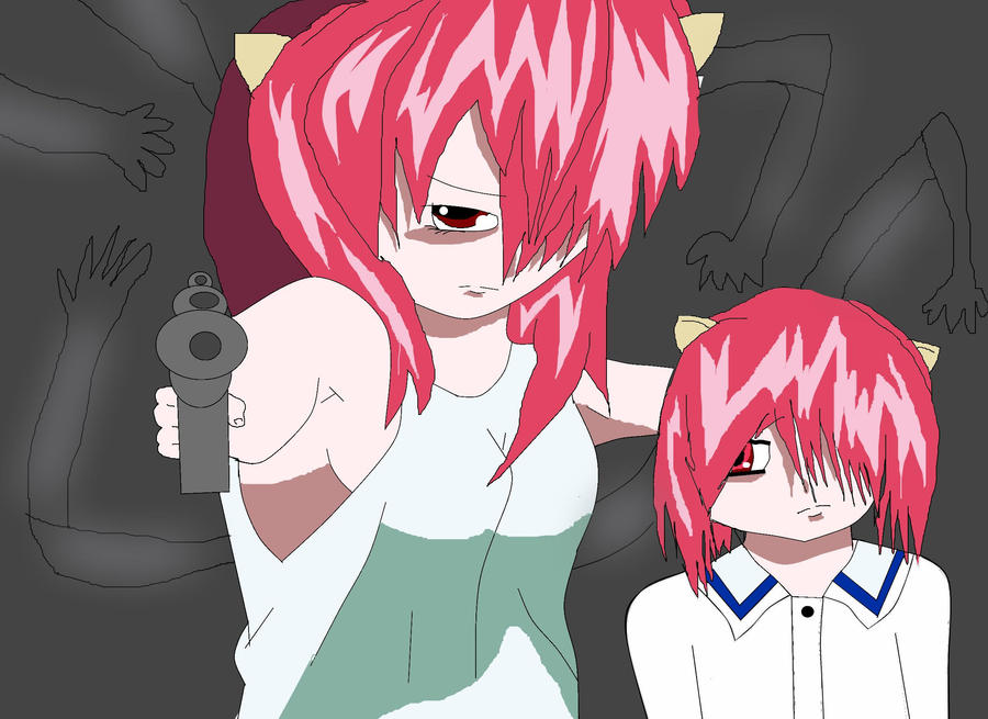 Elfen Lied Younger and Older Lucy Color