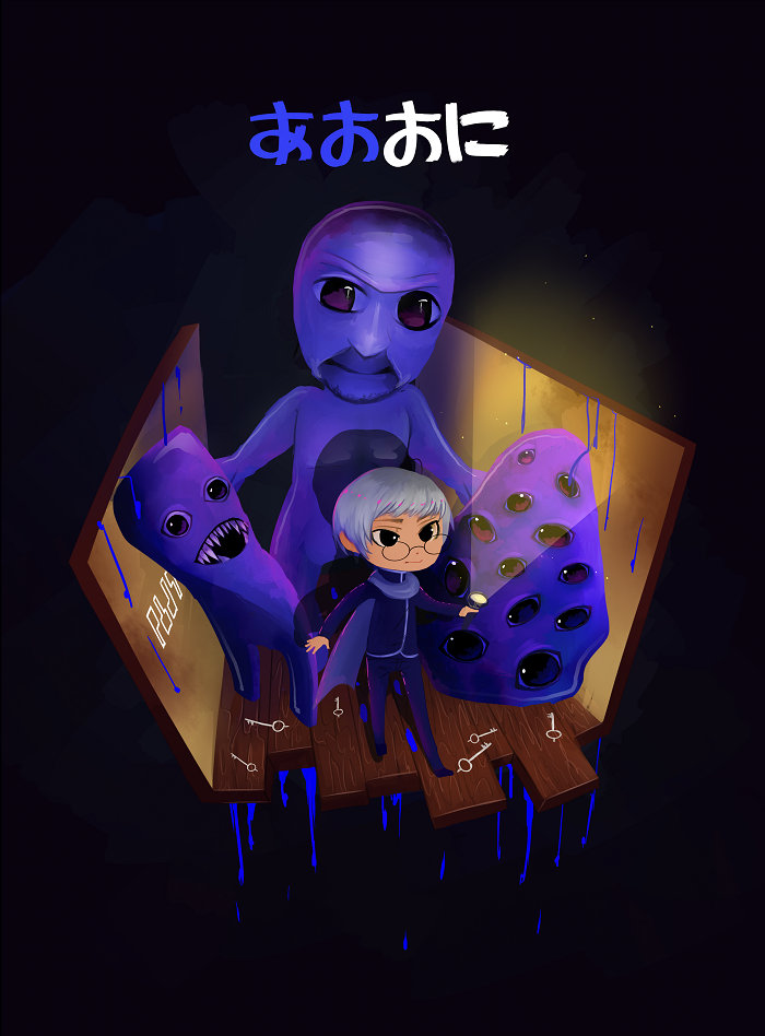 Ao Oni by Dreaming-Witch on DeviantArt