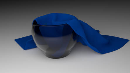Vase with cloth