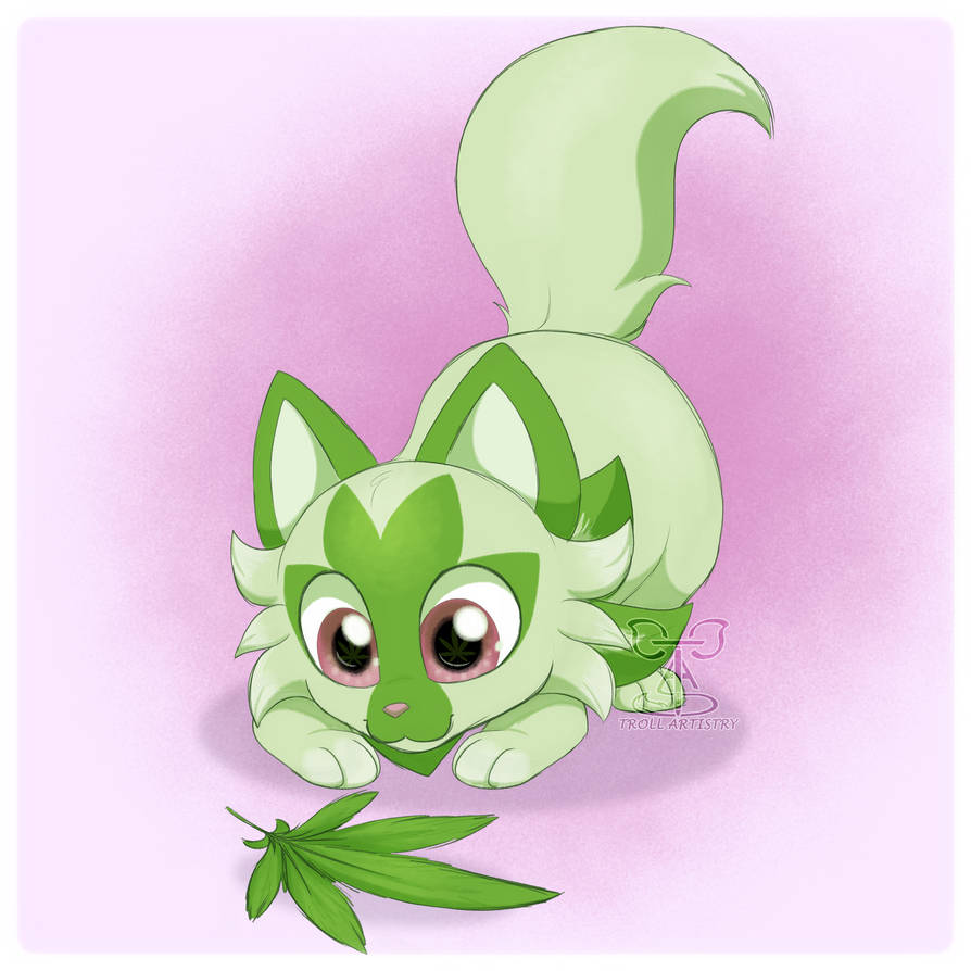 .:FANART:. Sprigatito by TrollArtistry on DeviantArt
