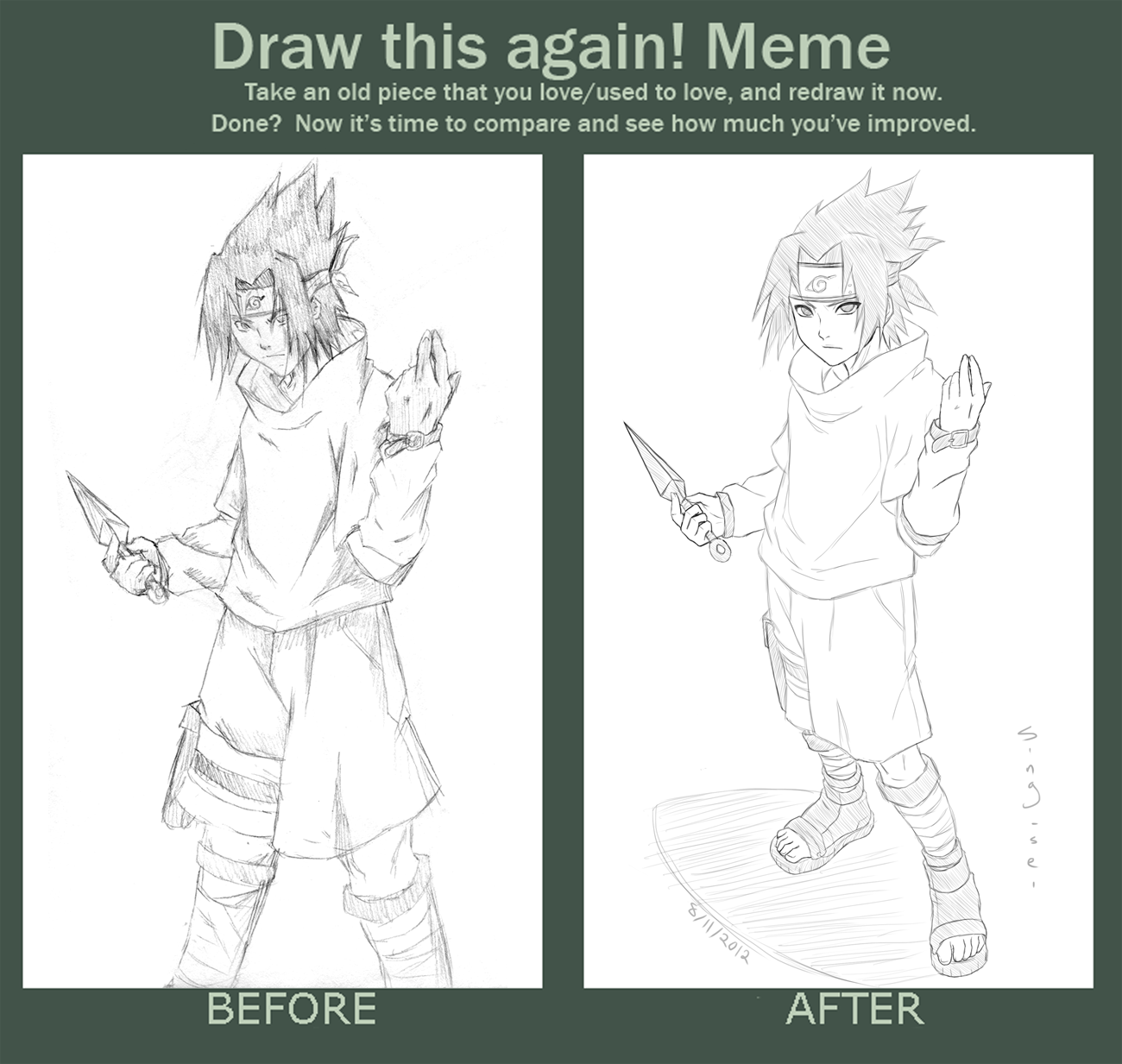 Draw This Again Meme -Sasuke-