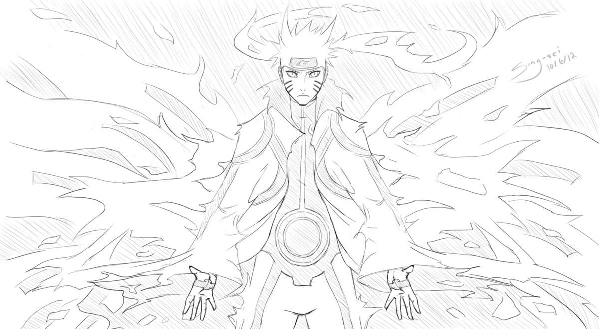 naruto uzumaki tailed beast mode