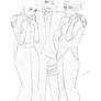 Comm. Sketch: blacxican -- RTN Sasuke, Ino, Tenten