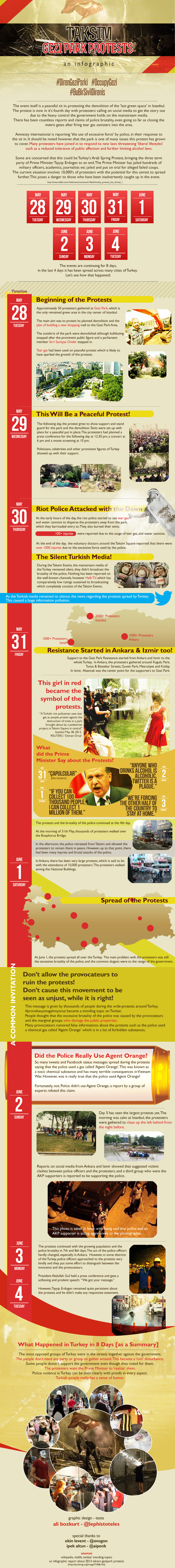 Gezi Park Protests Infographic - Edited