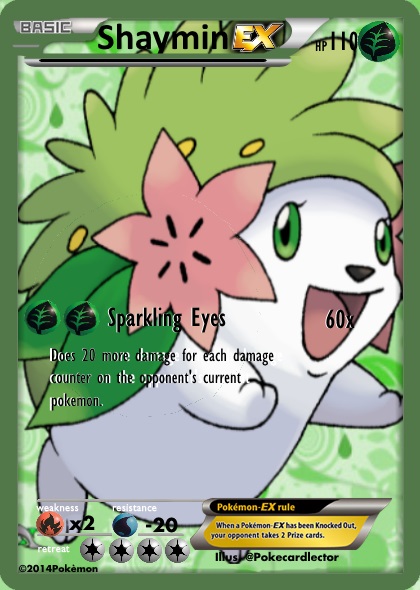 Shaymin EX Full Art by pokecardlector on DeviantArt