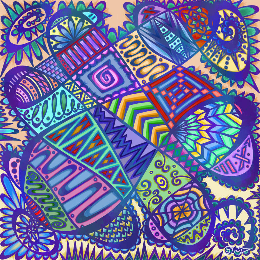 Blue lines by MadLandArt on DeviantArt