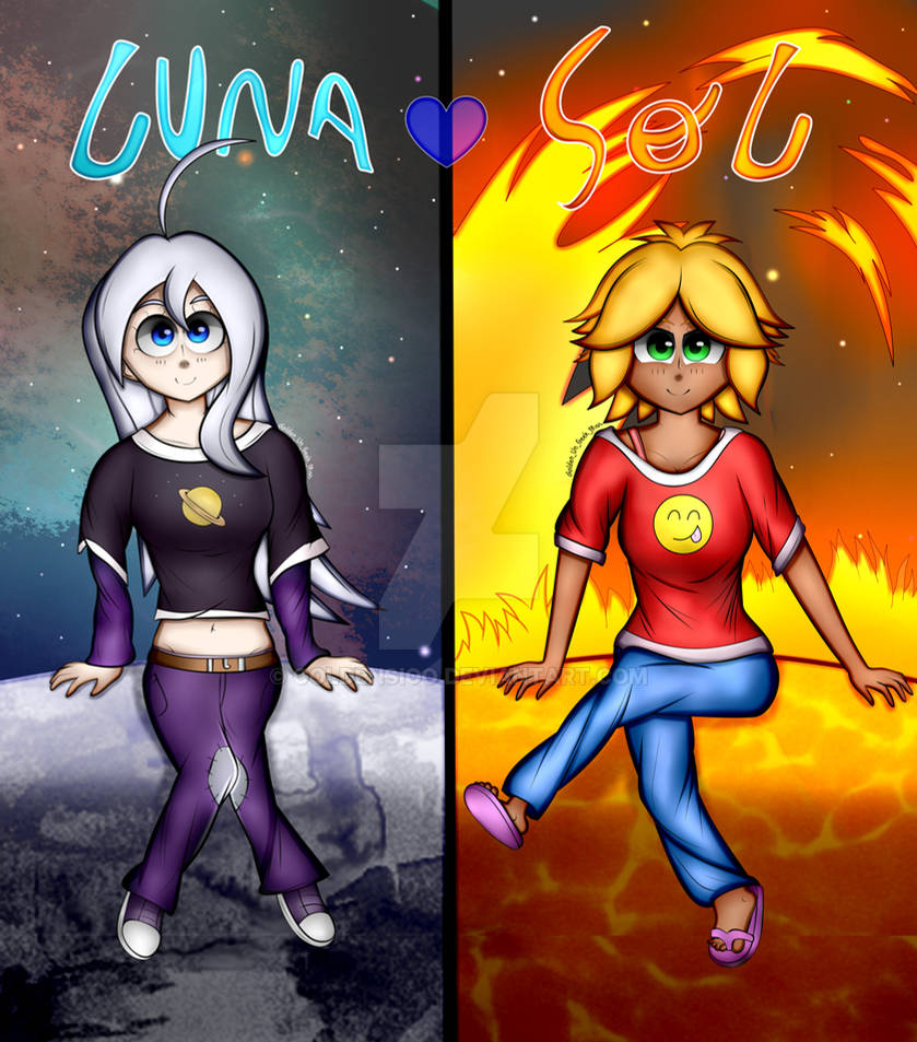 Sol and Luna by Goldensioo on DeviantArt