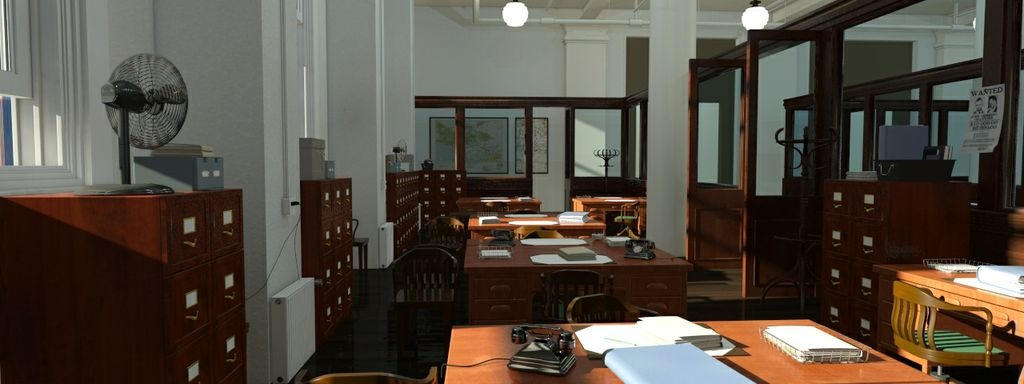 50s Police Station Interior By Druwoodard On Deviantart
