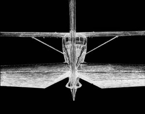 Cessna 150 Tail view (Inverted)