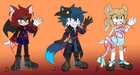 Sonic (late)Halloween Adopt Batch 2 PayPal $15 USD