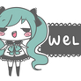 miku welcome sign [free to use]