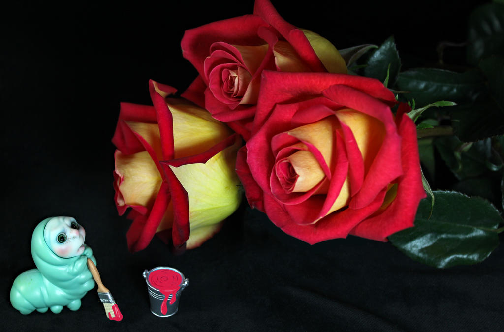 Painting the roses red by daasper on DeviantArt