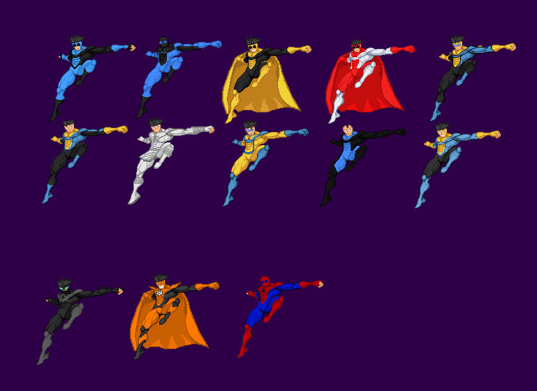 invincible all versions by bedehel2 on DeviantArt