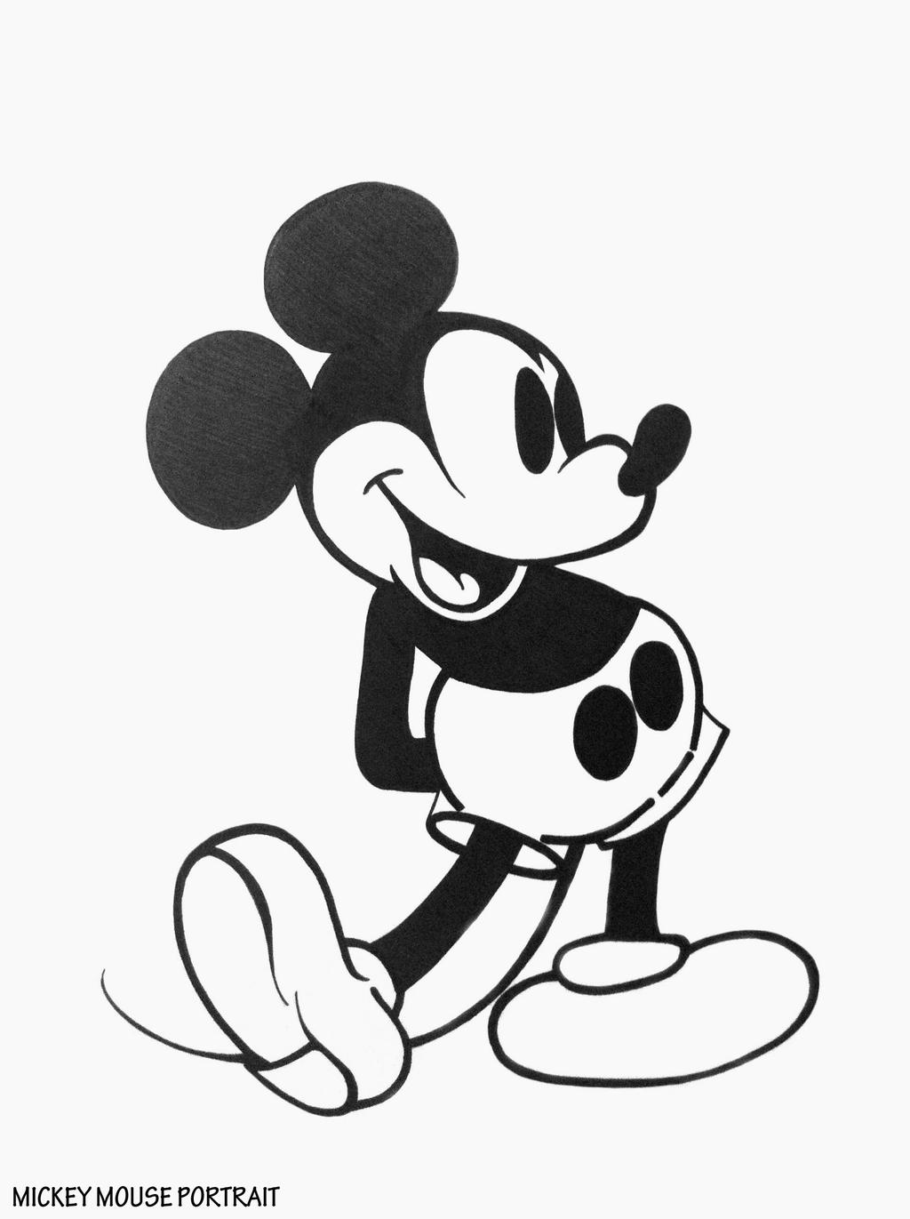 Mickey Mouse drawing by BluePencils on DeviantArt