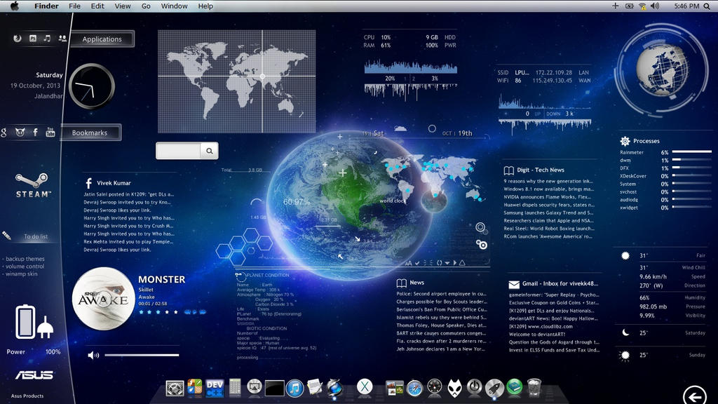 Earth theme by TheLabArtist on DeviantArt