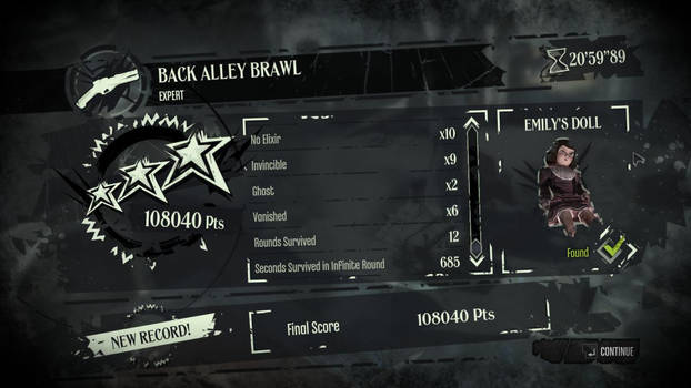 Dishonored - Back Alley Brawl Highscore