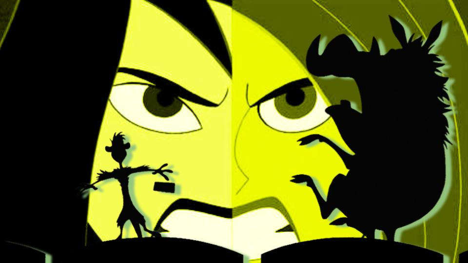 Timon and Pumbaa's Jump Scare #13: Kim/Shego by MYLEY6 on DeviantArt