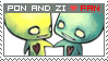 Pon and Zi stamp