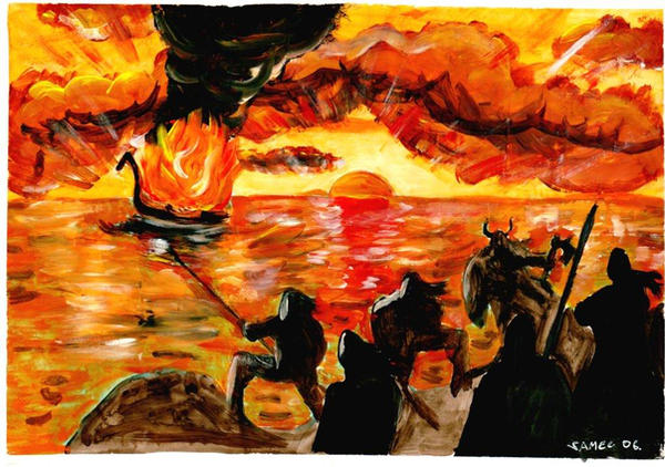 Viking Funeral Ranger Viking funeral by ThaneBobo on DeviantArt