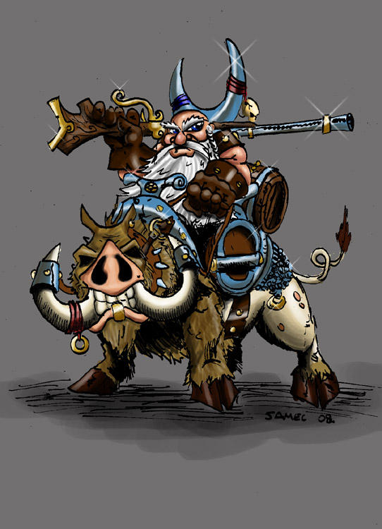 Boar rider by ThaneBobo on DeviantArt