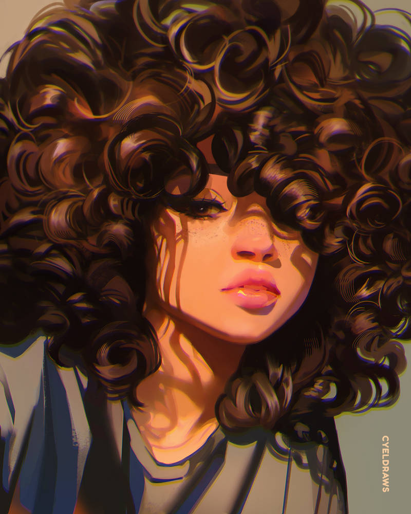 Fluffy hair by cyeldraws on DeviantArt