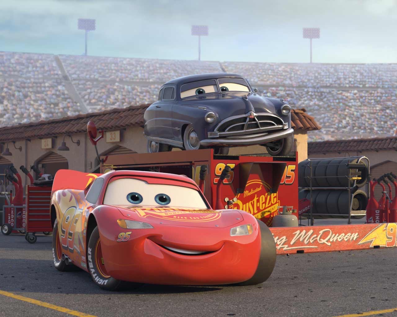 Doc In Cars Lightning McQueen and Doc Hudson (Cars 3) by jacksontormbaymaz on ...
