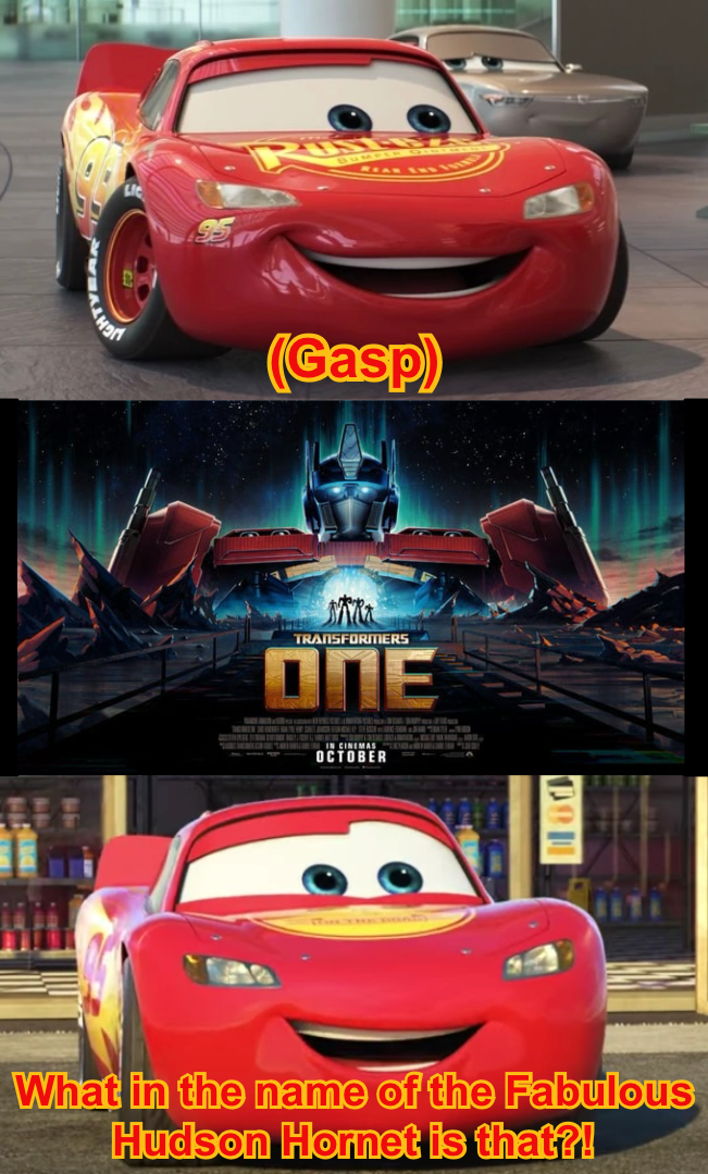 Lightning McQueen is excited for Transformers One by jacksontormbaymaz on DeviantArt