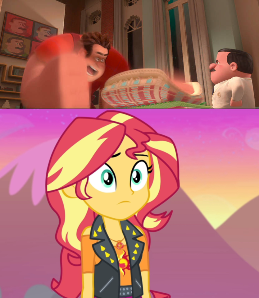 Sam Ralph Sunset Sunset Shimmer reacts to Ralph Smash The Cake by jacksontormbaymaz on ...