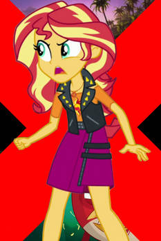 Sunset Shimmer Interrupts AnnaStar121's Art