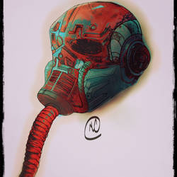 Scifi helmet by malaclark100