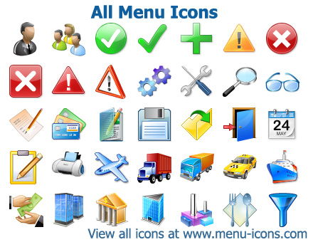 All Menu Icons