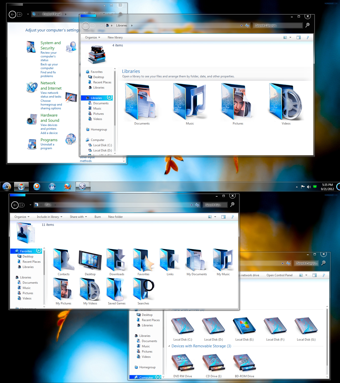 Uniq Azure Icons Desktop.