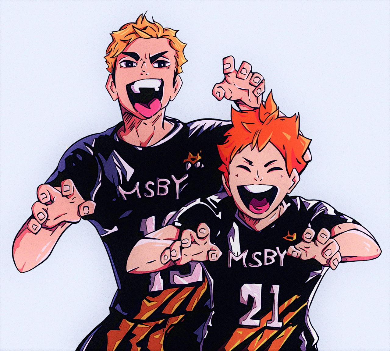 Atsumu and Hinata by Racooncake on DeviantArt